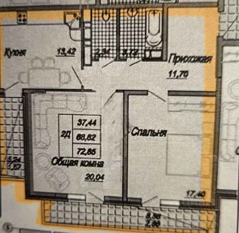 2-к кв. Краснодарский край, Краснодар Фестивальный мкр, проезд ... - Фото 2