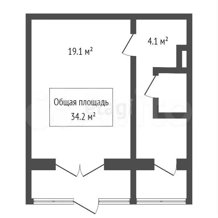 Продам помещение свободного назначения, 34.2 м - Фото 1