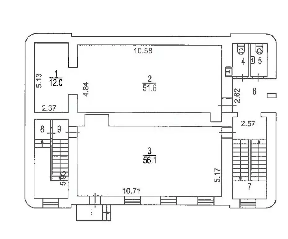 Помещение свободного назначения в Москва Садовническая ул., 84С3 (1184 ... - Фото 2