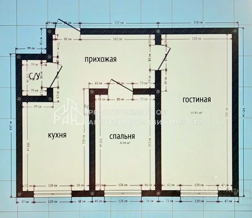 2-к кв. Дагестан, Махачкала туп. 2-й Сергокалинский, 8к2 (78.0 м) - Фото 1