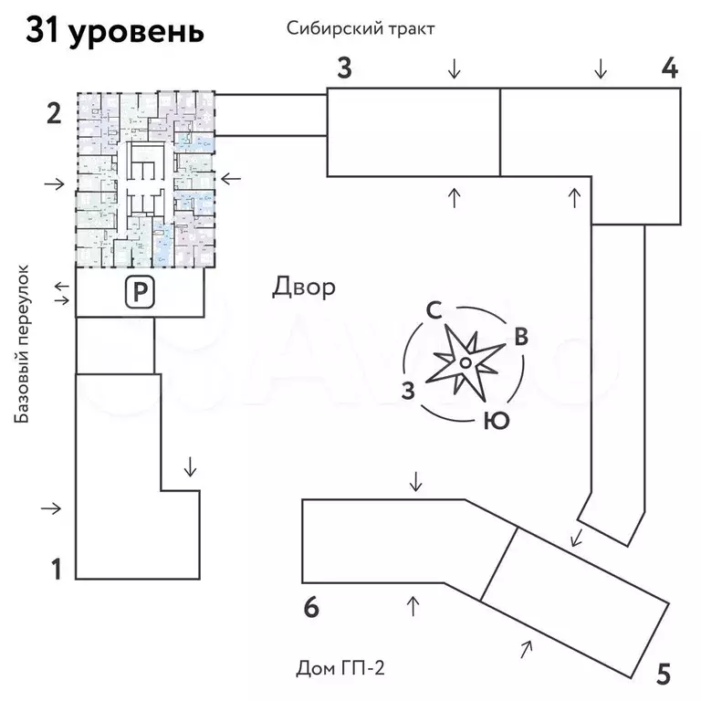 3-к. квартира, 72,9 м, 31/32 эт. - Фото 1