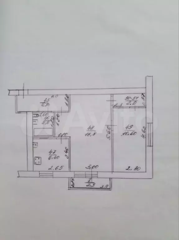 2-к. квартира, 46 м, 2/4 эт. - Фото 0