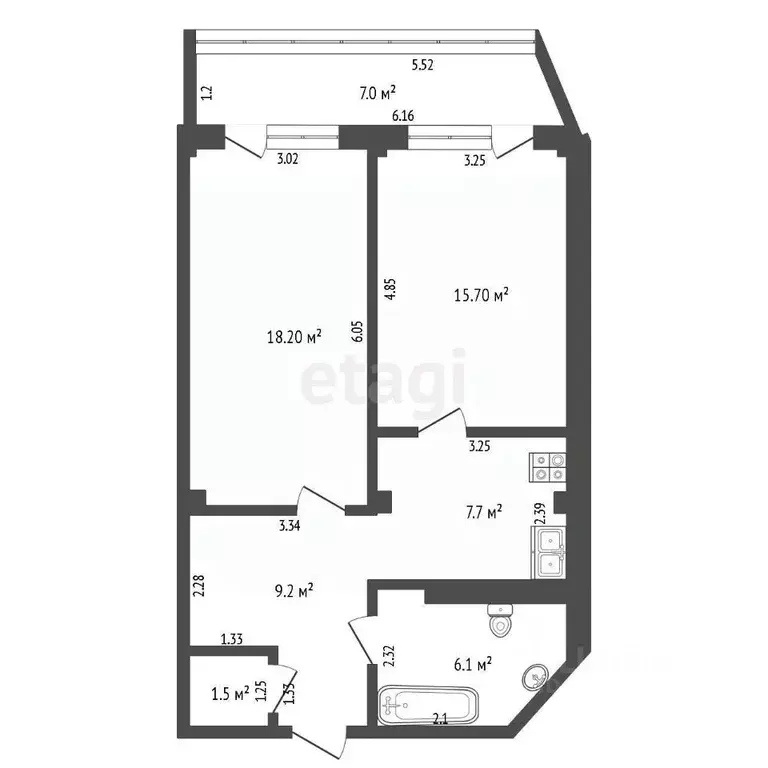 2-к кв. Крым, Ялта муниципальный округ, Массандра пгт ул. Умельцев, 1Щ ... - Фото 2