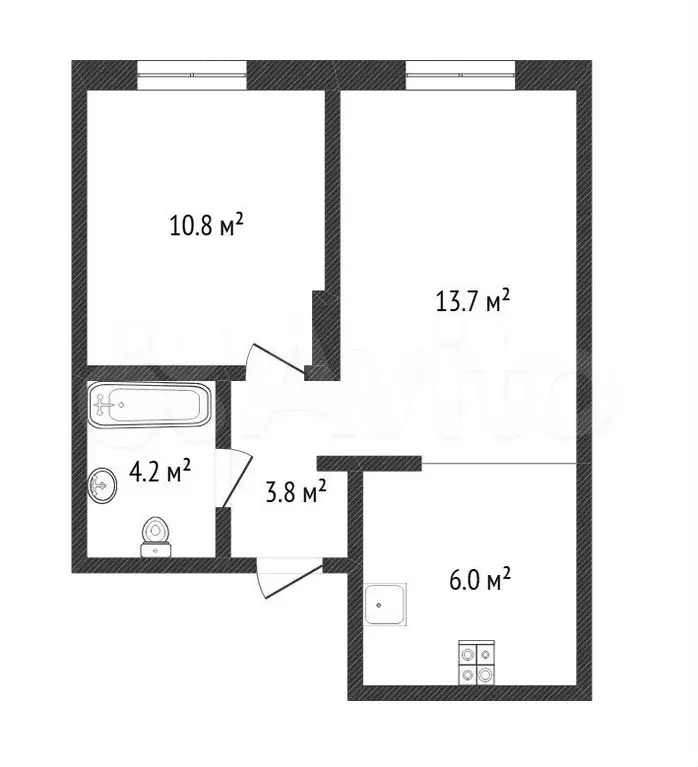 1-к. квартира, 40 м, 5/16 эт. - Фото 0