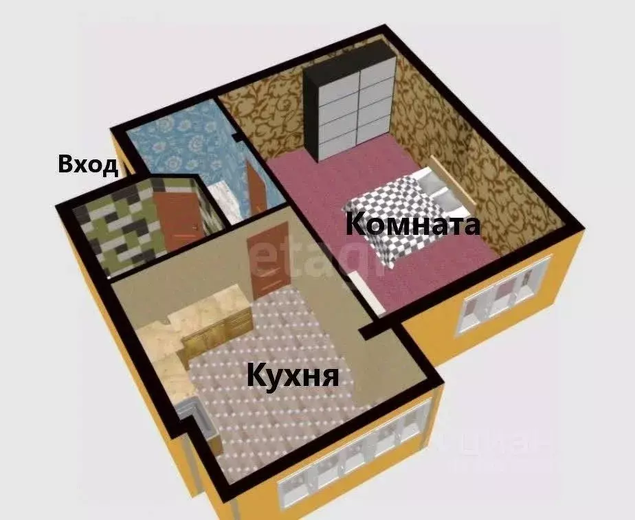 1-к кв. Сахалинская область, Южно-Сахалинск ул. 1-я Московская, 11 ... - Фото 1