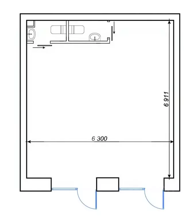 Помещение свободного назначения в Москва Ярославское ш., 2К2 (45 м) - Фото 2
