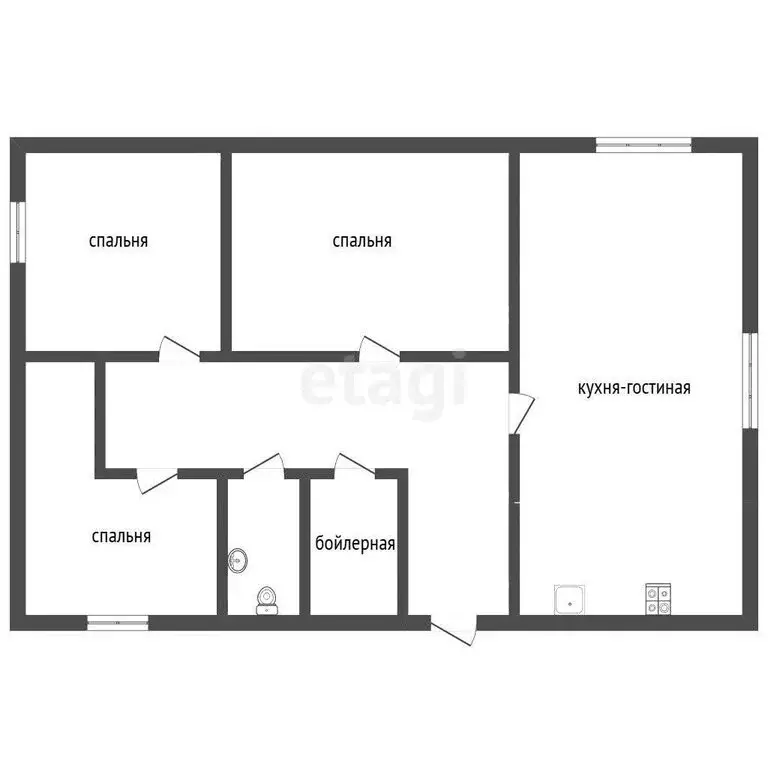 Дом в посёлок городского типа Хорлово, Озёрная улица (90 м) - Фото 2