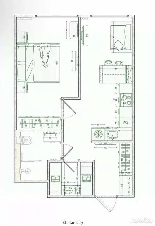 1-к кв. Москва Сколковское ш., 40к3 (42.3 м) - Фото 2
