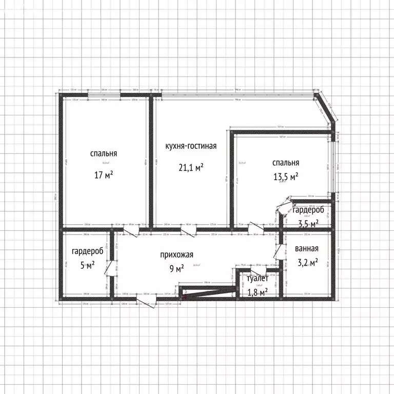 2-комнатная квартира: Краснодар, микрорайон Завод Измерительных ... - Фото 1