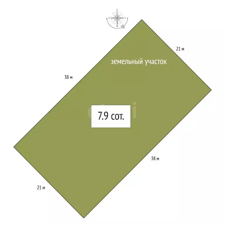 Участок в Бердск, микрорайон Раздольный (7.9 м) - Фото 1