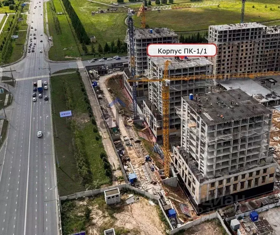 2-к кв. Татарстан, Казань ул. Сабира Ахтямова, 1к1 (54.0 м) - Фото 1