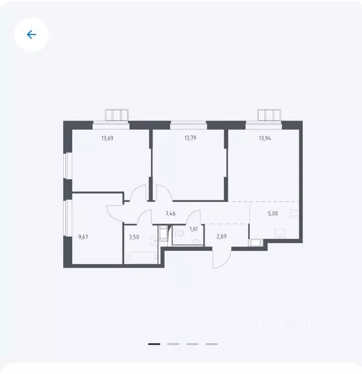 4-к кв. Москва ул. Алхимовская, 1к6 (82.0 м) - Фото 0