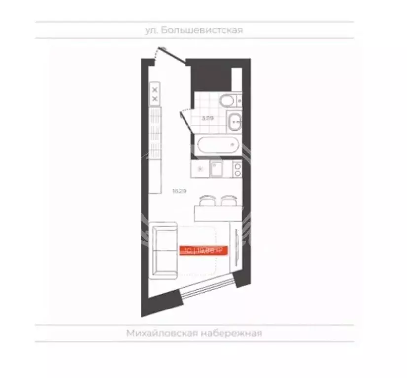 Офис в Новосибирская область, Новосибирск Большевистская ул., 14 (20 ... - Фото 1