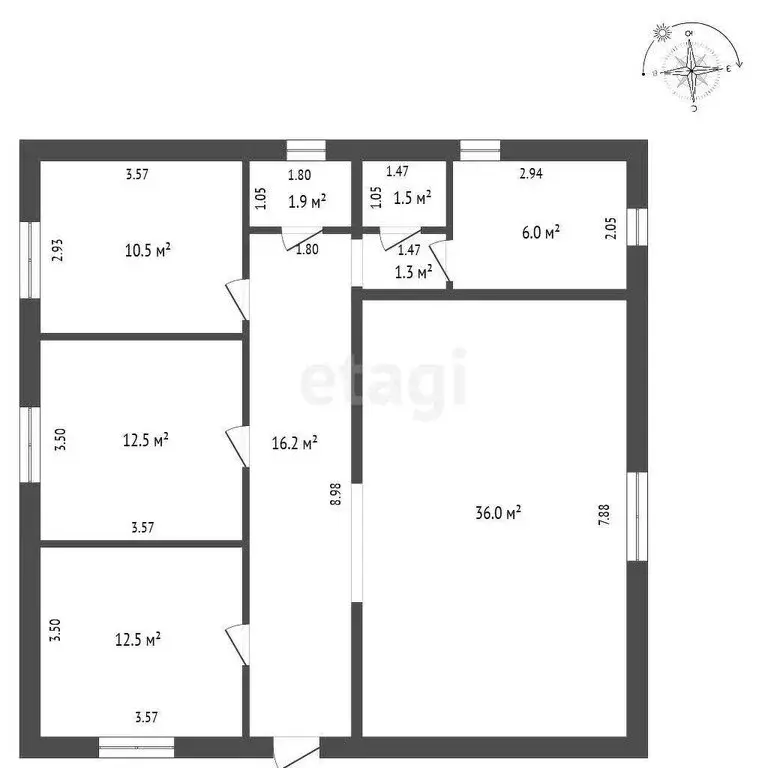 Дом в Нижняя Лужна, СТ Электрификатор (103.1 м) - Фото 1