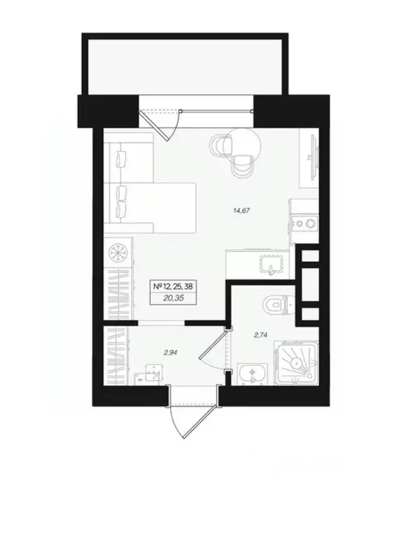 Студия Ленинградская область, Выборгский район, Рощино пгт пер. ... - Фото 2