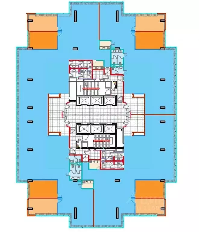 Офис в Москва Бережковская наб., 38С1 (1050 м) - Фото 1