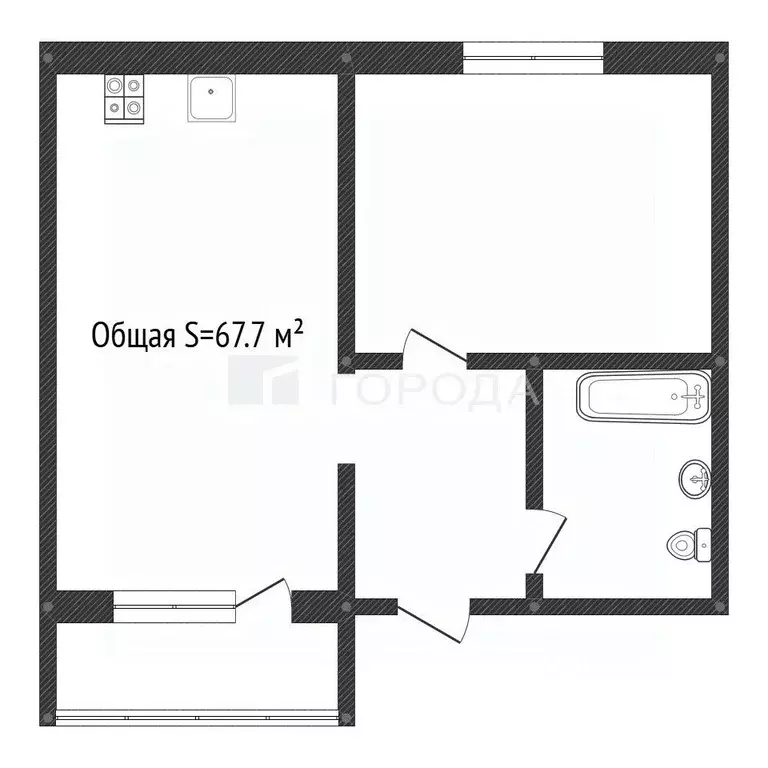 2-к кв. Алтайский край, Барнаул Социалистический просп., 69 (67.7 м) - Фото 2