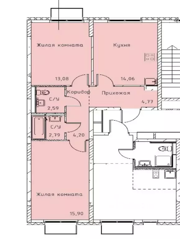 2-к кв. Московская область, Мытищи Мытищи Парк жилой комплекс (57.4 м) - Фото 0