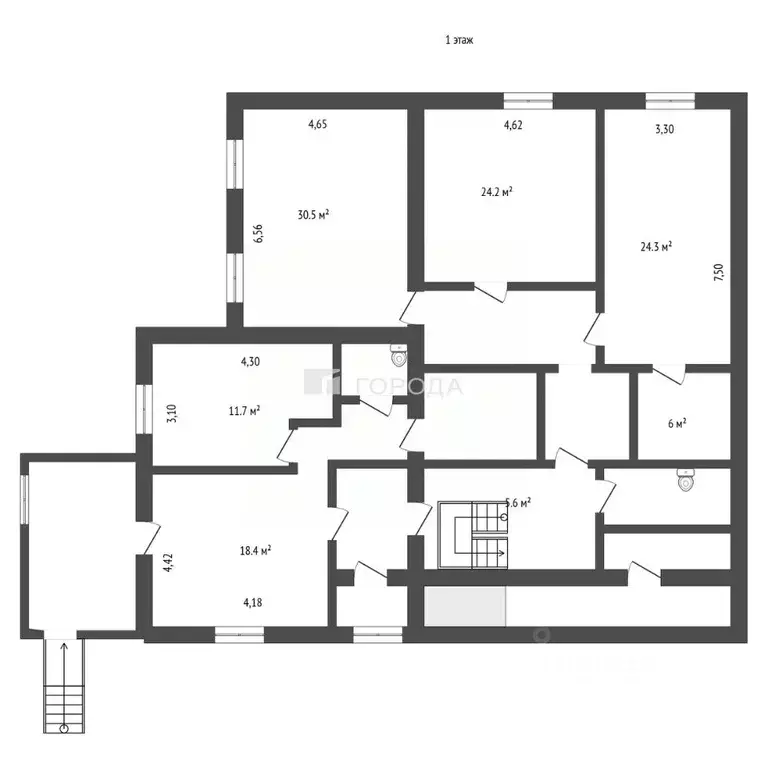 Дом в Кемеровская область, Новокузнецк ул. Розы Люксембург, 1 (503 м) - Фото 2