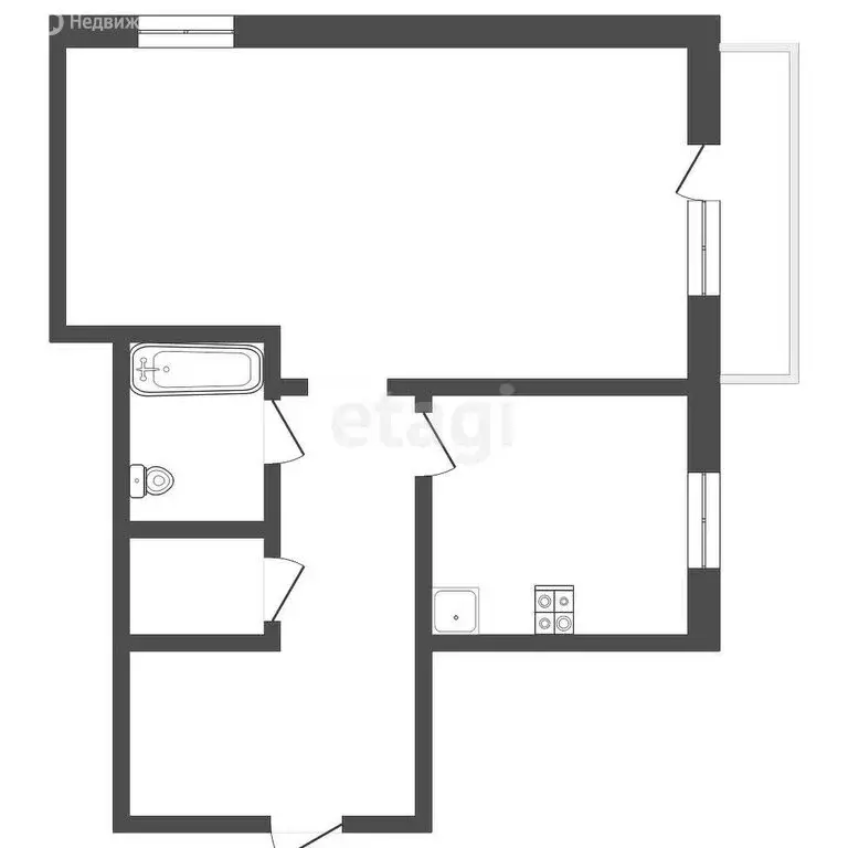 1-комнатная квартира: Камышлов, Советская улица, 9 (31.1 м) - Фото 1