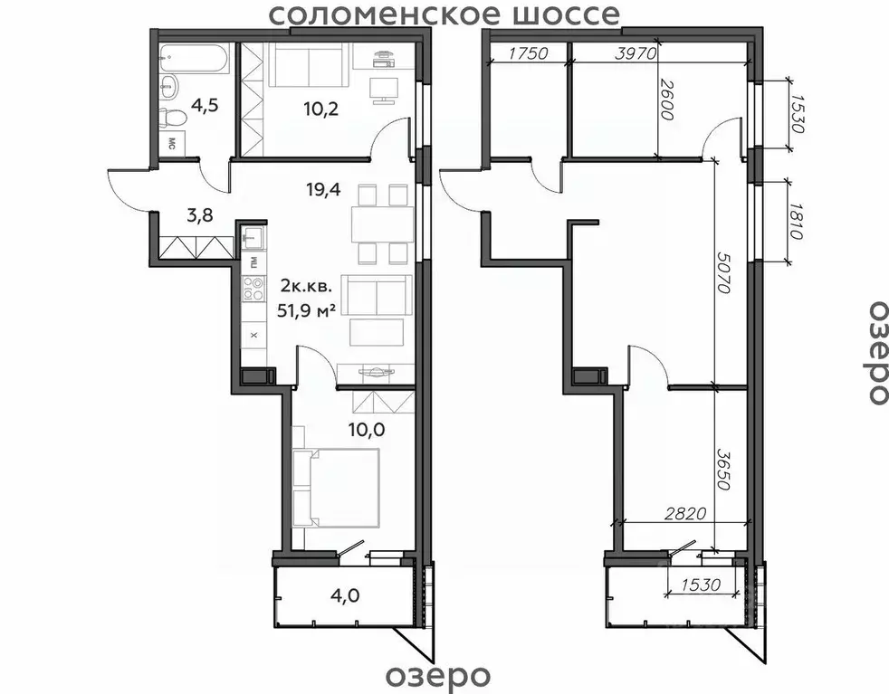 2-к кв. Карелия, Петрозаводск Район Северная промзона, Вороний Наволок ... - Фото 1