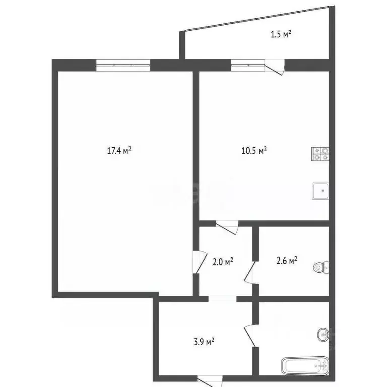 3-к кв. Кемеровская область, Кемерово пер. Мичурина, 5 (78.6 м) - Фото 2