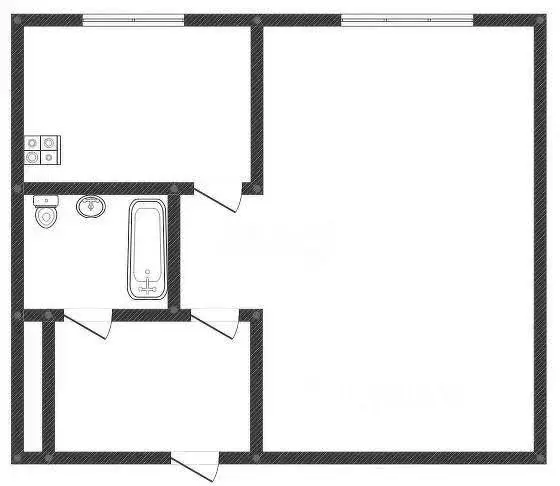 1-к кв. Татарстан, Казань ул. Белинского, 31 (28.8 м) - Фото 2