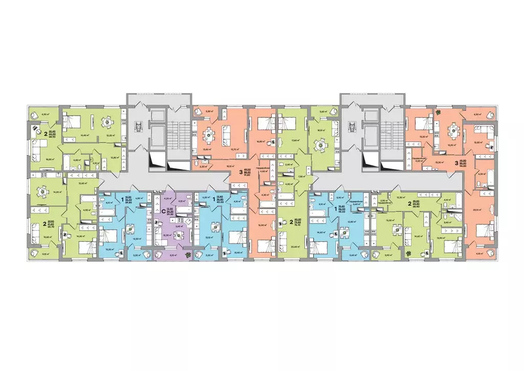 2-комнатная квартира: Владимир, улица Чайковского, 7 (68.4 м) - Фото 1