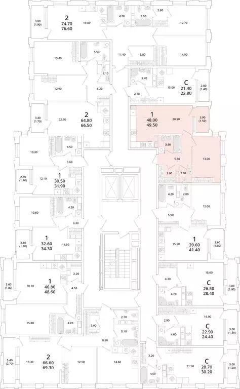 1-комнатная квартира: Санкт-Петербург, Планерная улица, 99 (49.4 м) - Фото 2