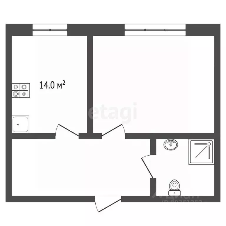 1-к кв. Ставропольский край, Пятигорск ул. Пестова (43.0 м) - Фото 2