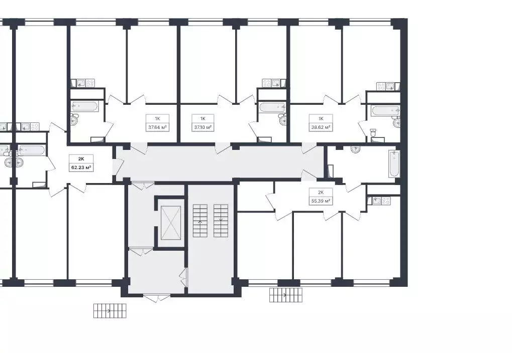 1-к кв. Ставропольский край, Ессентуки ул. Благодатная, 22к1 (37.1 м) - Фото 2
