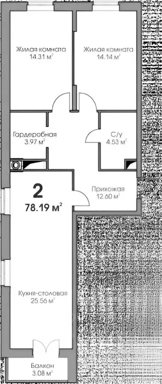 2-к кв. Калужская область, Калуга Высокая ул., 2А (77.0 м) - Фото 2