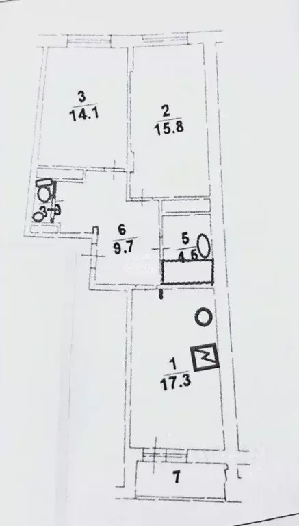 2-к кв. Московская область, Химки ул. Калинина, 7 (69.0 м) - Фото 2