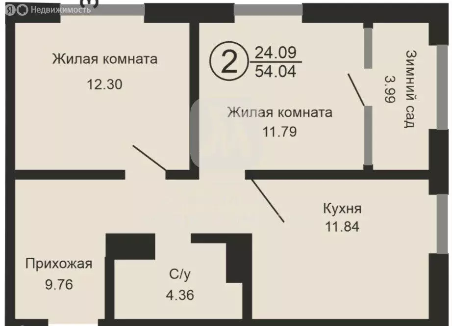 2-комнатная квартира: Оренбург, улица Геннадия Донковцева, 1 (54.4 м) - Фото 0