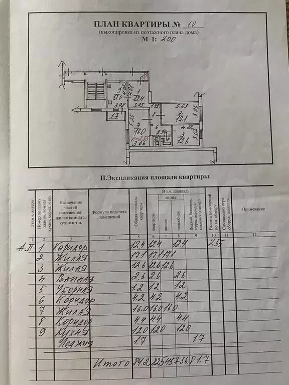 3-к. квартира, 84,2 м, 2/5 эт. - Фото 0