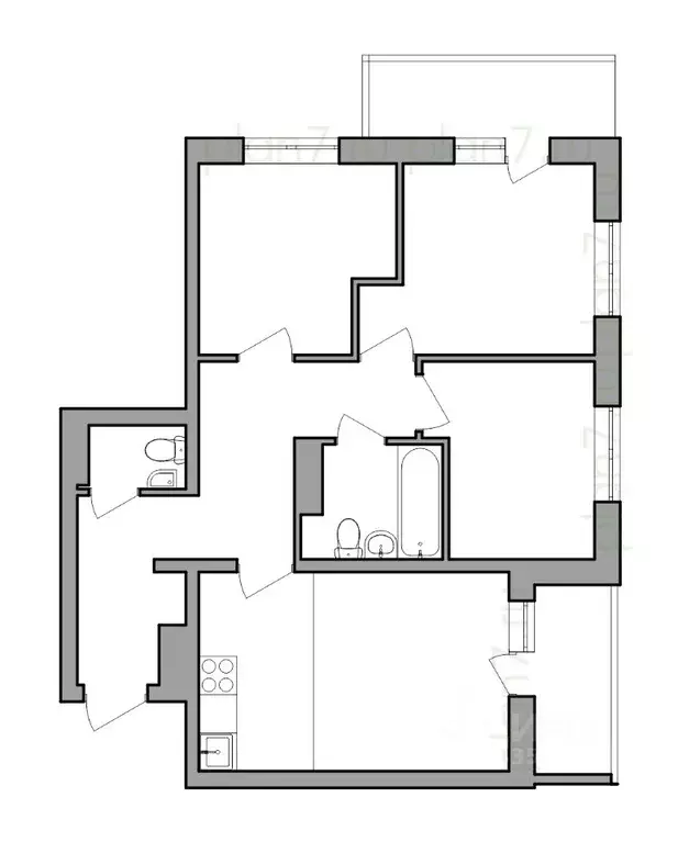 4-к кв. Иркутская область, Иркутск Ново-Ленино мкр, Территория 1-й ... - Фото 0
