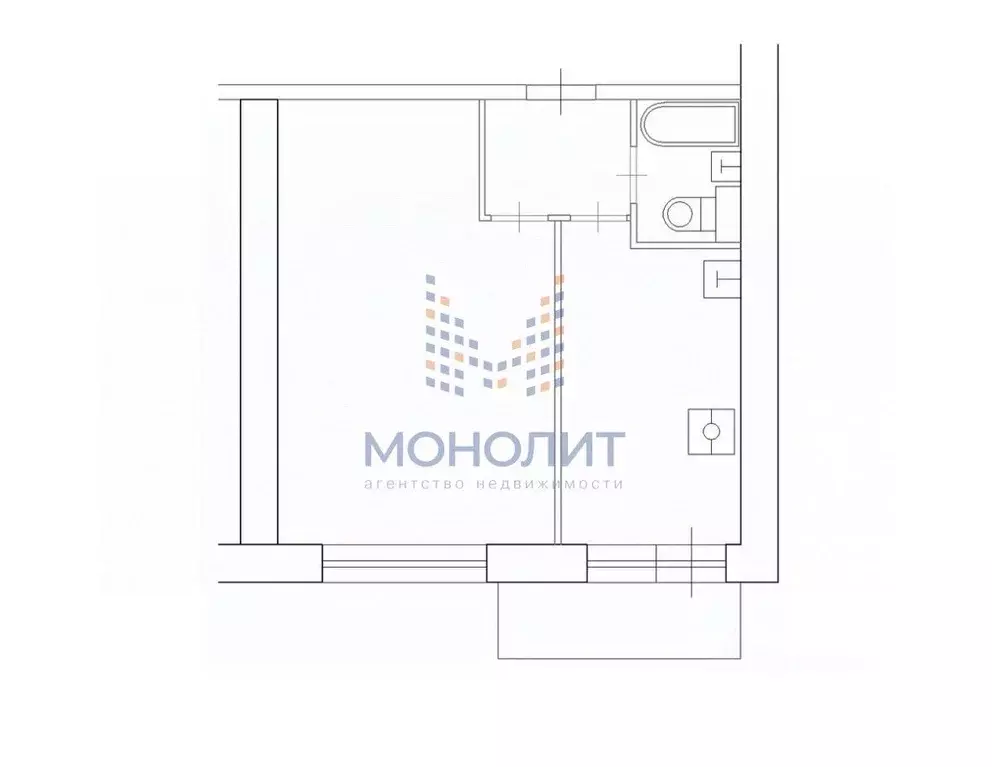 1-к кв. Москва ул. Бехтерева, 37К1 (36.0 м) - Фото 2