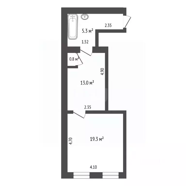 1-к кв. Крым, Феодосия ул. Десантников, 20 (40.8 м) - Фото 2