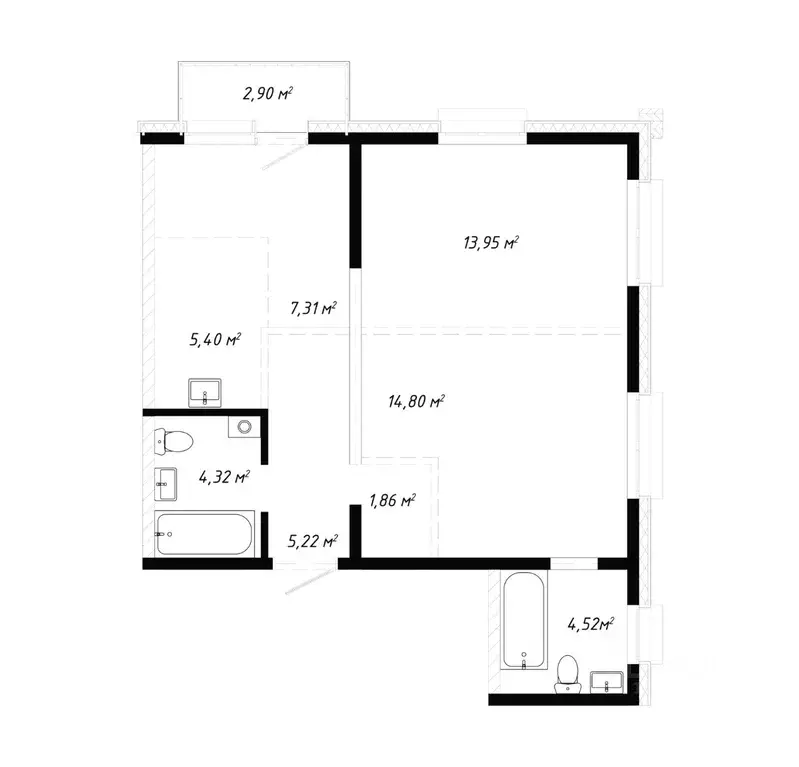 3-к кв. Иркутская область, Иркутск ул. Баррикад (60.28 м) - Фото 0
