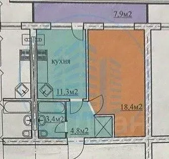 1-к кв. Ставропольский край, Ессентуки ул. Фридриха Энгельса, 63/3 ... - Фото 2