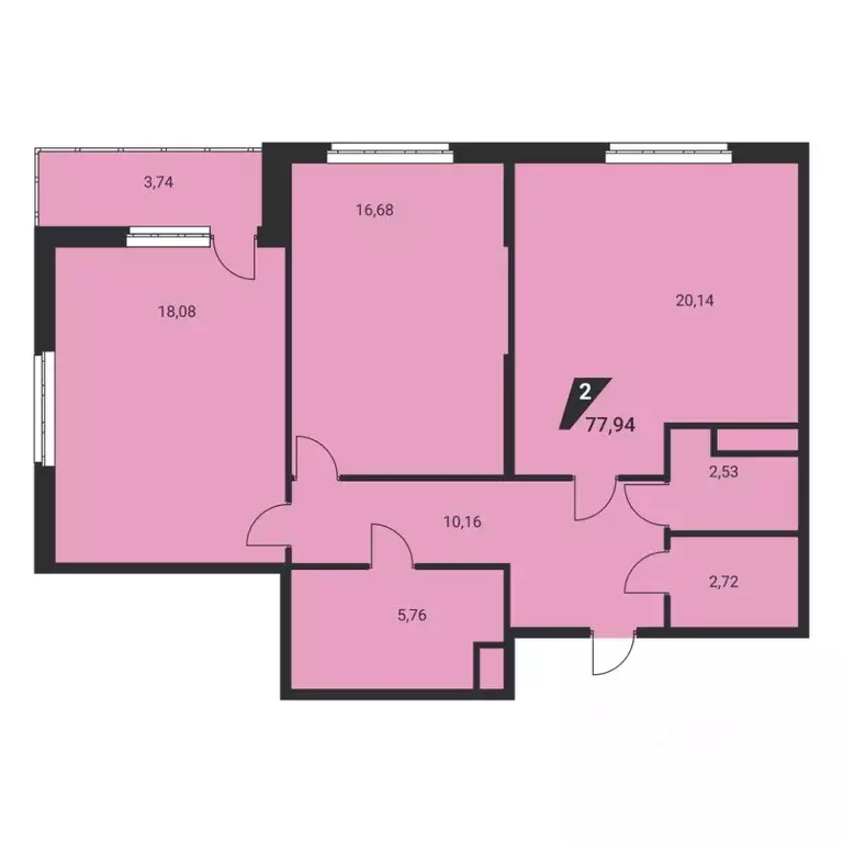 3-к кв. Свердловская область, Екатеринбург Юго-Западный жилрайон, Дом ... - Фото 2
