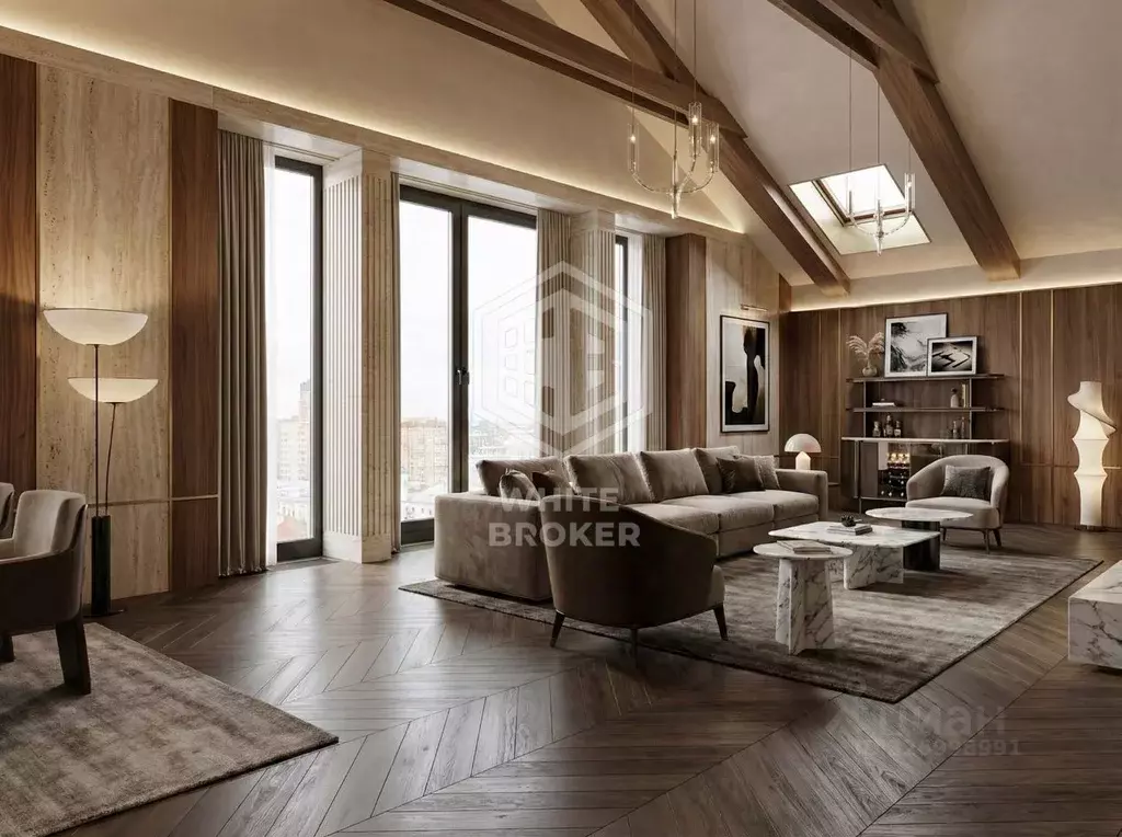 4-к кв. Москва пер. Красина, 16С1 (360.0 м) - Фото 1