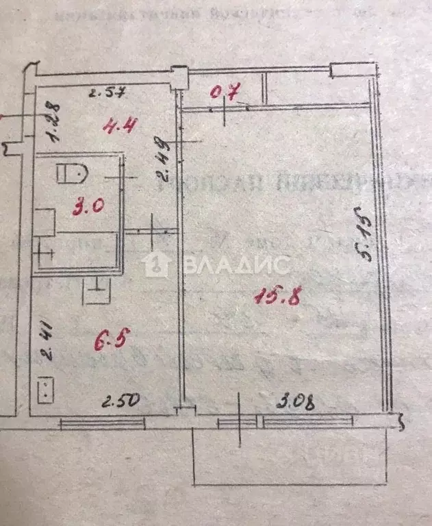1-к кв. Карелия, Петрозаводск ул. Лизы Чайкиной, 4 (30.4 м) - Фото 2