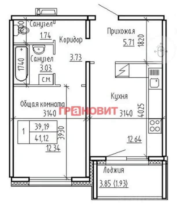 1-к кв. Новосибирская область, Новосибирский район, Мичуринский ... - Фото 0