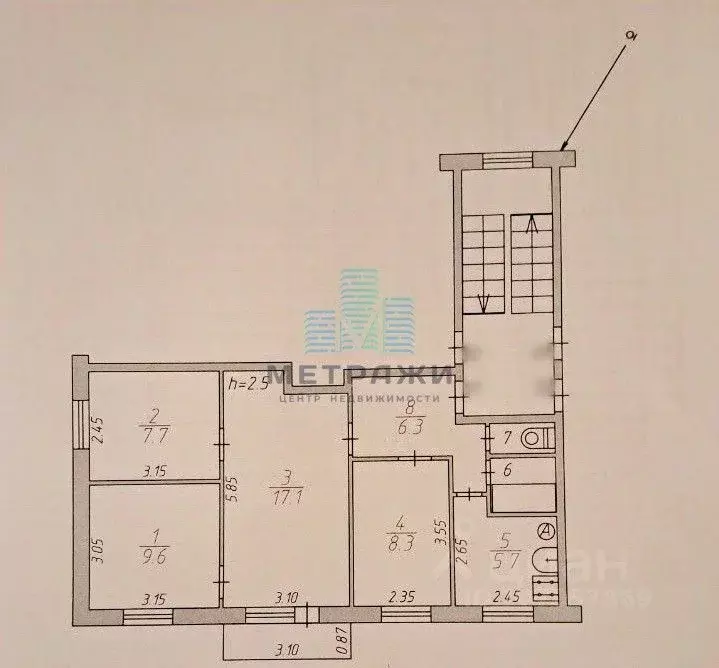 4-к кв. Калужская область, Калуга Куровской мкр, ул. Строительная, 11 ... - Фото 2
