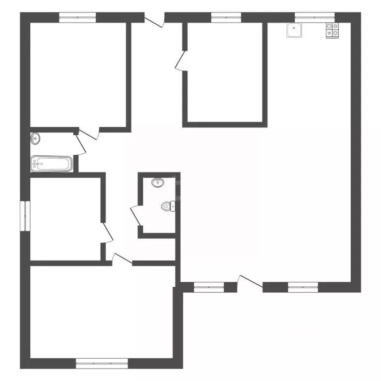 Дом в Тульская область, Тула городской округ, пос. Прилепы  (83 м) - Фото 2