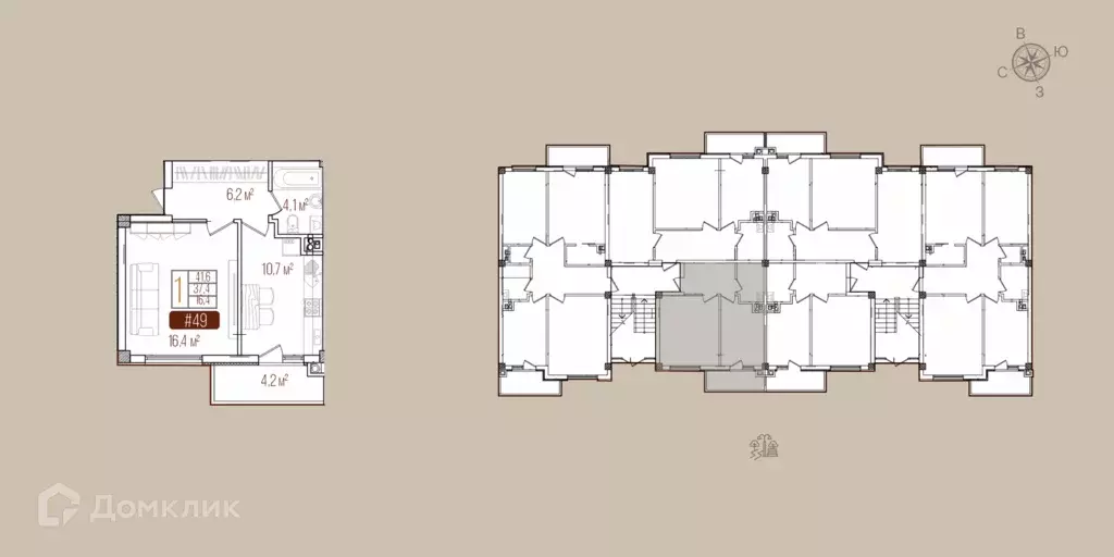 Продаётся 1-к квартира, 41 м - Фото 0
