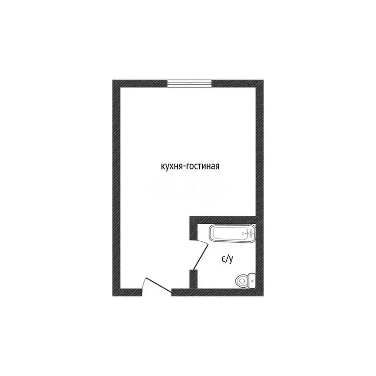 Квартира-студия: Арсеньев, улица Островского, 8 (22 м) - Фото 1