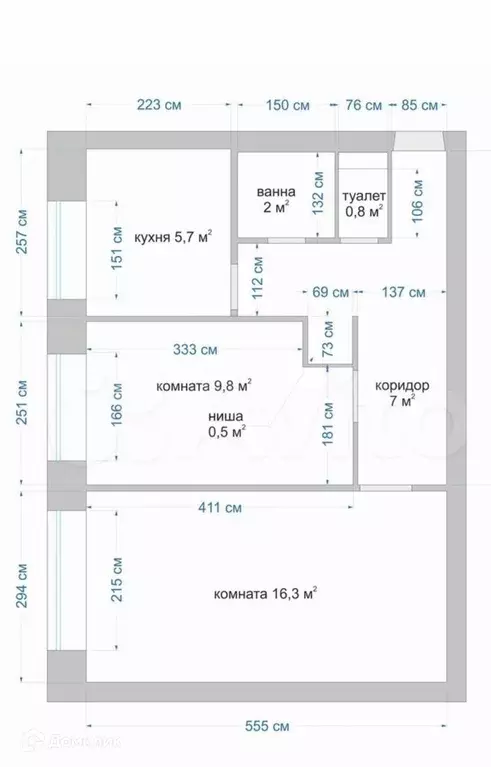 Продаётся 2-к квартира, 43.8 м - Фото 1