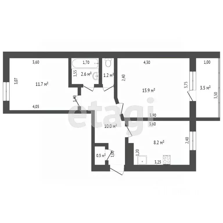 2-к кв. Тверская область, Кимры ул. Урицкого, 36 (44.0 м) - Фото 0